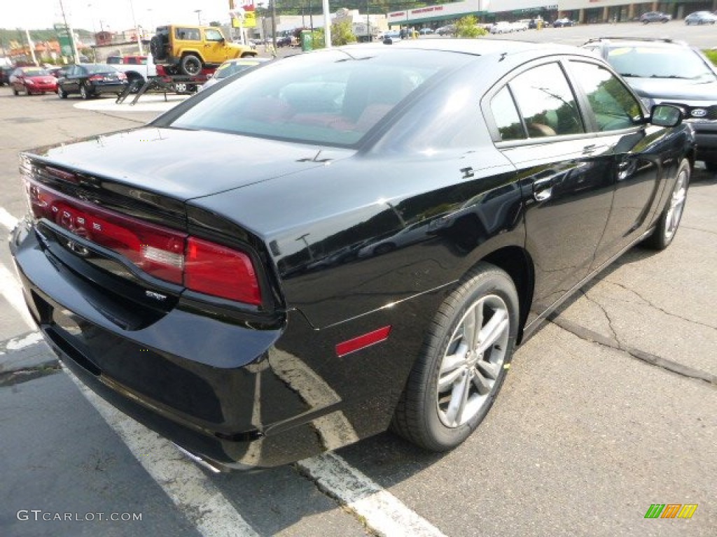 2014 Charger SXT AWD - TorRed / Black/Red photo #5