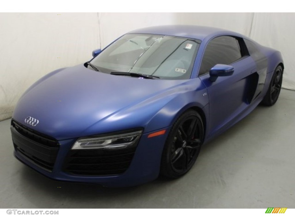 Sepang Blue Pearl Matte 2014 Audi R8 Coupe V10 Exterior Photo #96196028