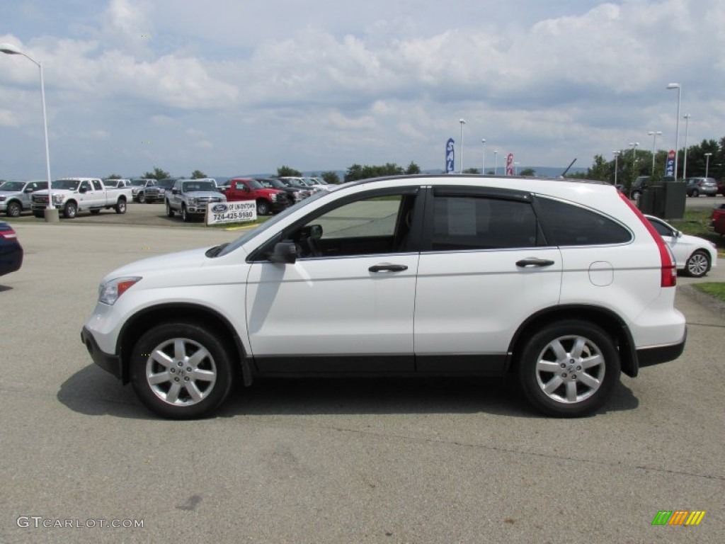 2009 CR-V EX 4WD - Taffeta White / Gray photo #4