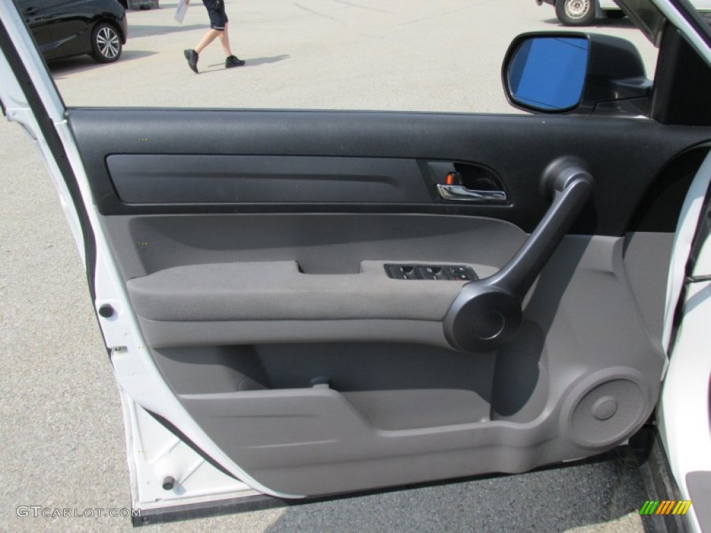 2009 CR-V EX 4WD - Taffeta White / Gray photo #6