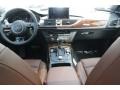 2015 Audi A6 Nougat Brown Interior Dashboard Photo