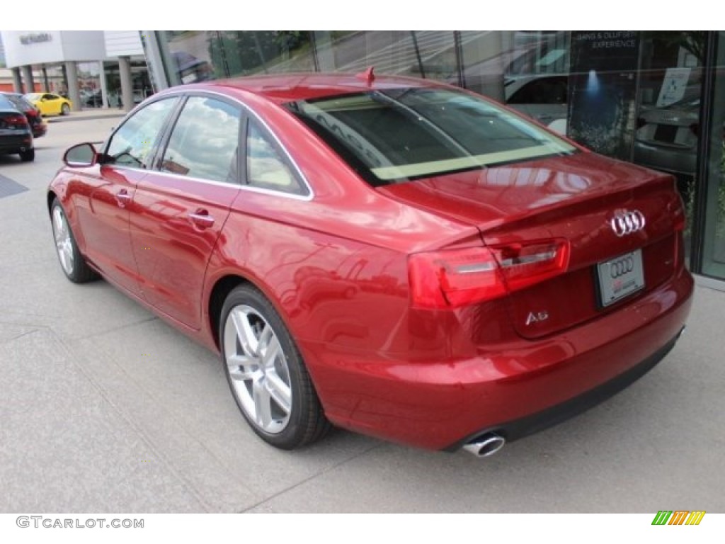 2015 A6 2.0T Premium Plus quattro Sedan - Garnet Red Pearl / Velvet Beige photo #5