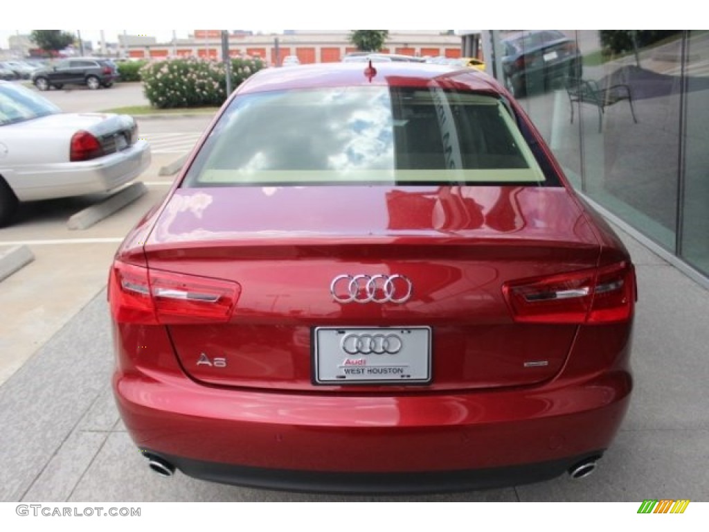 2015 A6 2.0T Premium Plus quattro Sedan - Garnet Red Pearl / Velvet Beige photo #6