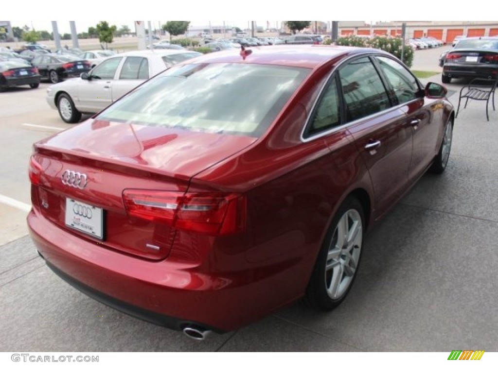2015 A6 2.0T Premium Plus quattro Sedan - Garnet Red Pearl / Velvet Beige photo #7