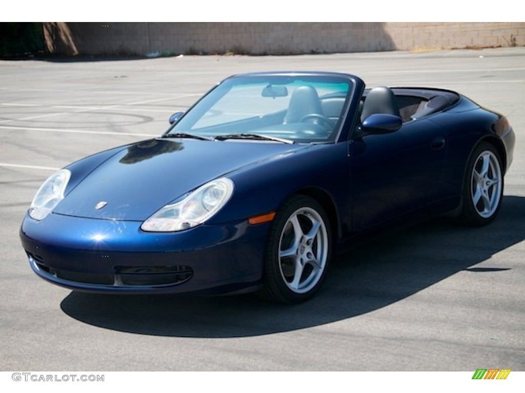 2001 911 Carrera Cabriolet - Lapis Blue Metallic / Metropol Blue photo #16