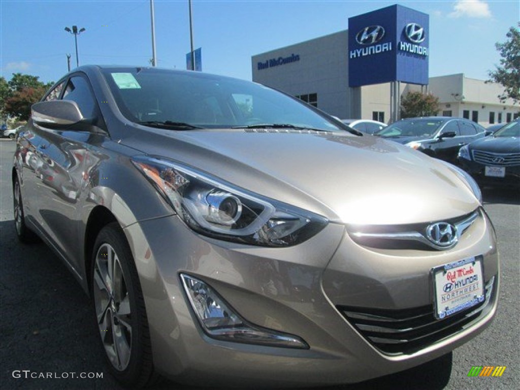 2014 Elantra Limited Sedan - Bronze / Beige photo #1