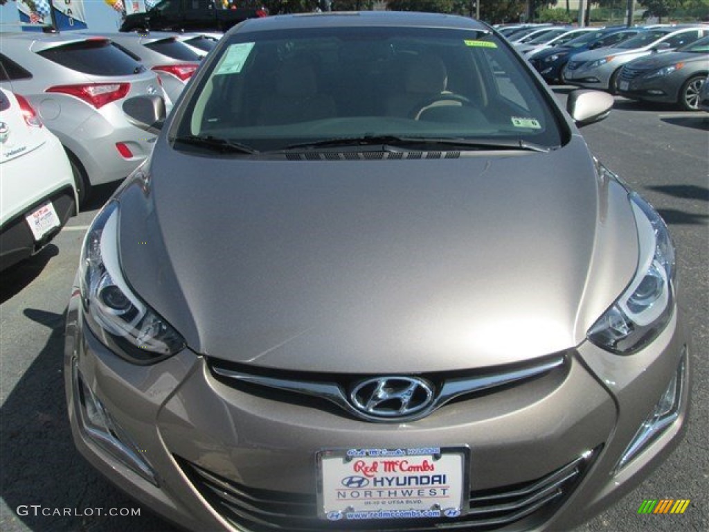 2014 Elantra Limited Sedan - Bronze / Beige photo #2