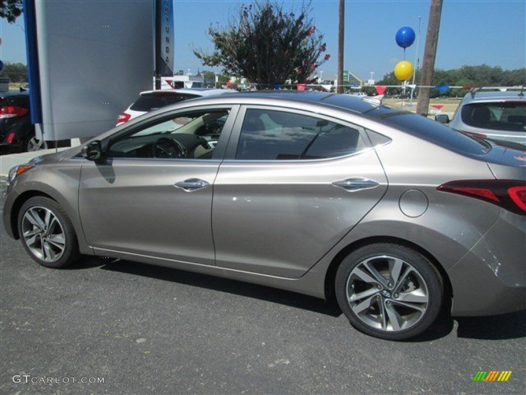 2014 Elantra Limited Sedan - Bronze / Beige photo #3