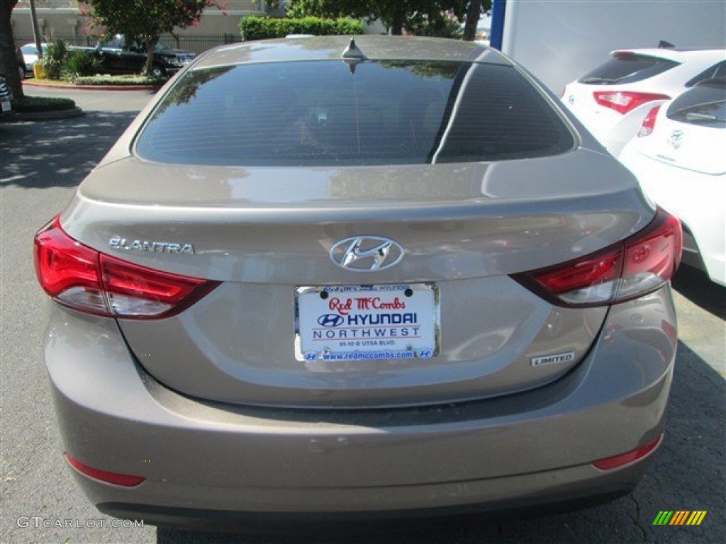 2014 Elantra Limited Sedan - Bronze / Beige photo #5