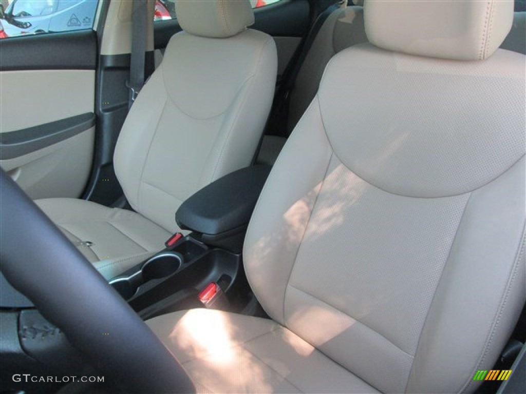 2014 Elantra Limited Sedan - Bronze / Beige photo #9