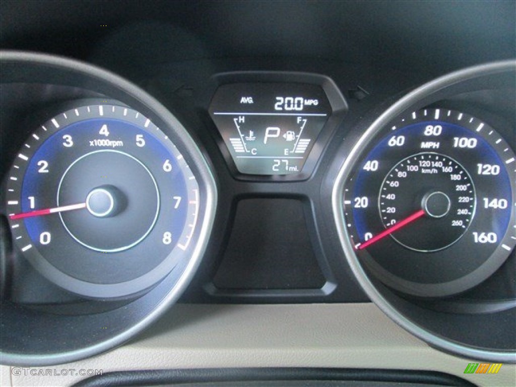 2014 Elantra Limited Sedan - Bronze / Beige photo #19