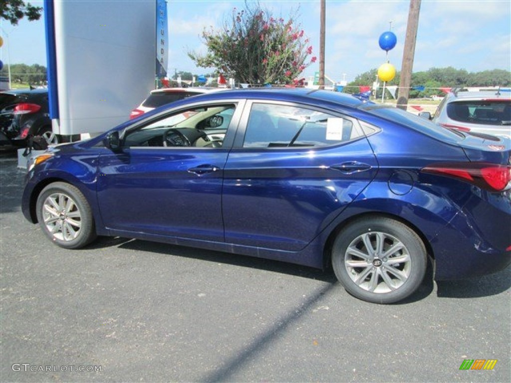 2014 Elantra SE Sedan - Blue / Beige photo #3