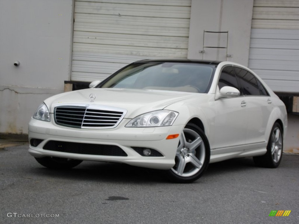 2008 S 550 Sedan - Arctic White / designo Porcelain photo #10