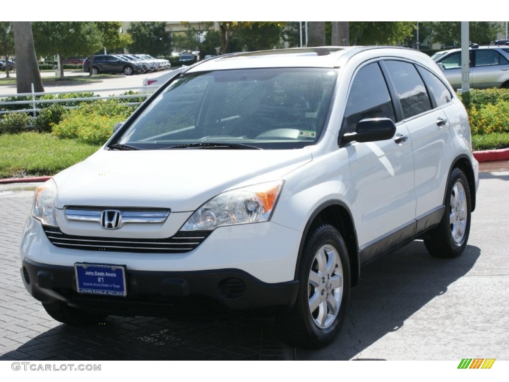 2008 CR-V EX - Taffeta White / Gray photo #2