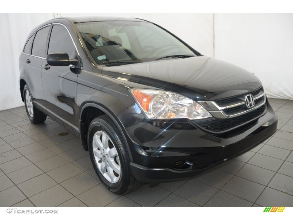 2011 CR-V SE - Crystal Black Pearl / Black photo #1