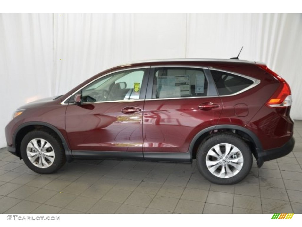 2014 CR-V EX-L - Basque Red Pearl II / Gray photo #4