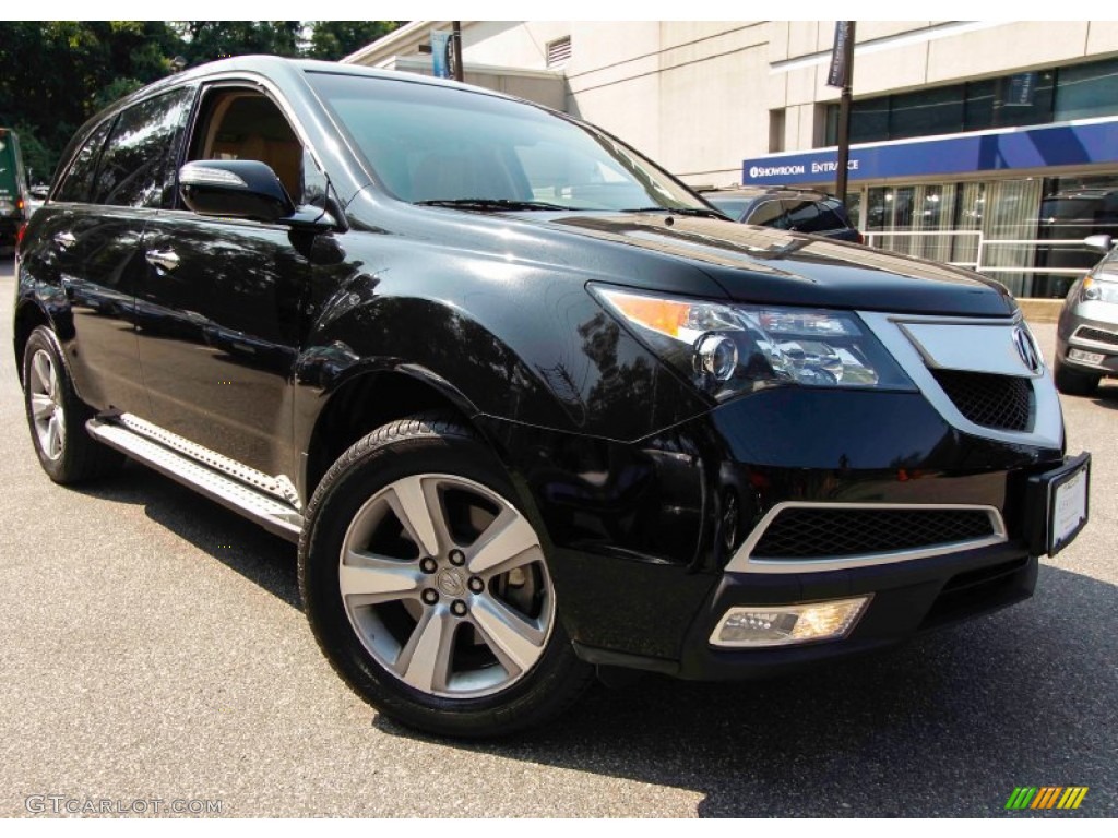 2011 MDX Technology - Crystal Black Pearl / Parchment photo #1