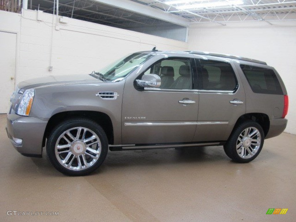 Mocha Steel Metallic 2011 Cadillac Escalade Platinum AWD Exterior Photo #96215699