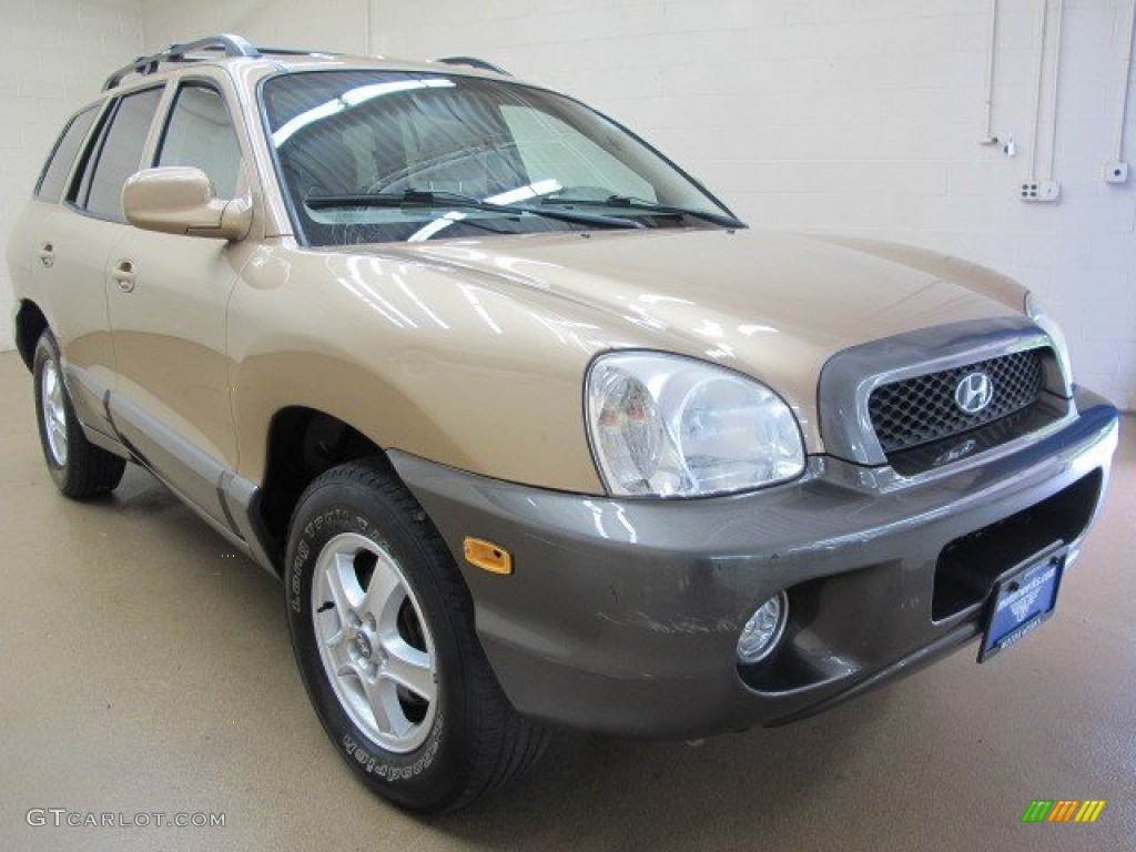 2004 Santa Fe GLS 4WD - Sandstone / Beige photo #1