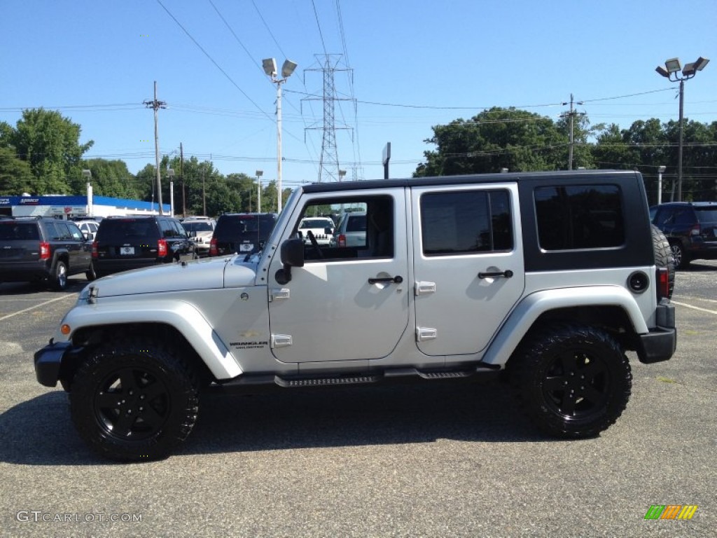 Bright Silver Metallic 2009 Jeep Wrangler Unlimited Sahara 4x4 Exterior Photo #96217382