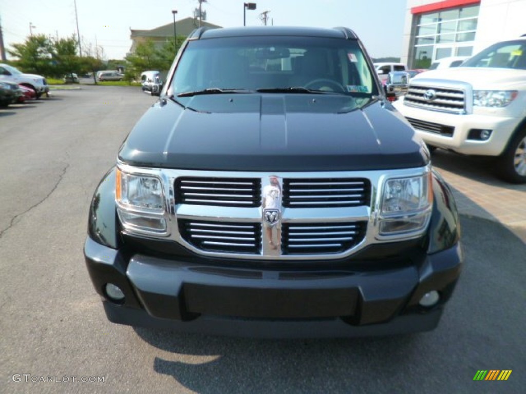 2009 Nitro SLT 4x4 - Brilliant Black Crystal Pearl / Dark Khaki/Medium Khaki photo #2
