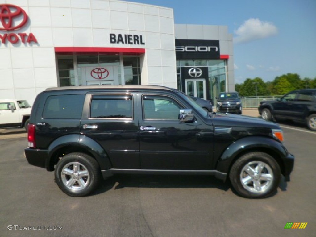 2009 Nitro SLT 4x4 - Brilliant Black Crystal Pearl / Dark Khaki/Medium Khaki photo #8