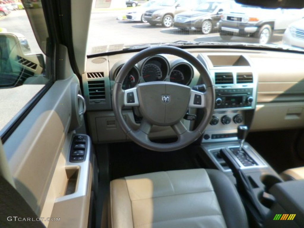2009 Nitro SLT 4x4 - Brilliant Black Crystal Pearl / Dark Khaki/Medium Khaki photo #15