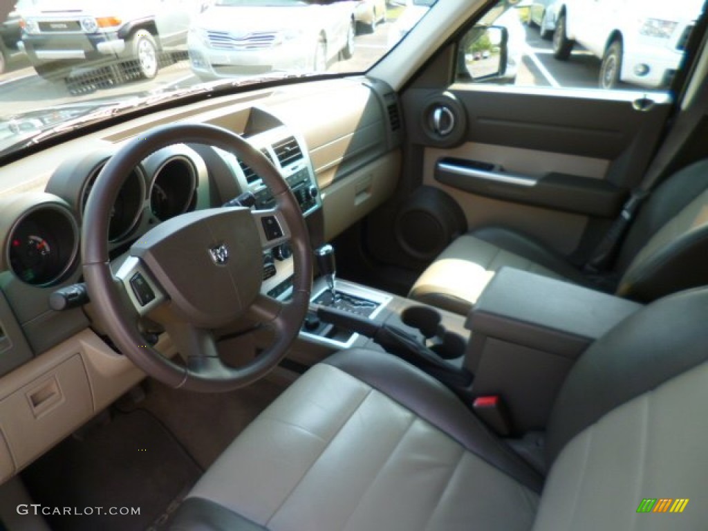 2009 Nitro SLT 4x4 - Brilliant Black Crystal Pearl / Dark Khaki/Medium Khaki photo #17