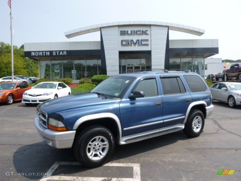 2002 Durango SLT Plus 4x4 - Atlantic Blue Pearl / Dark Slate Gray photo #1