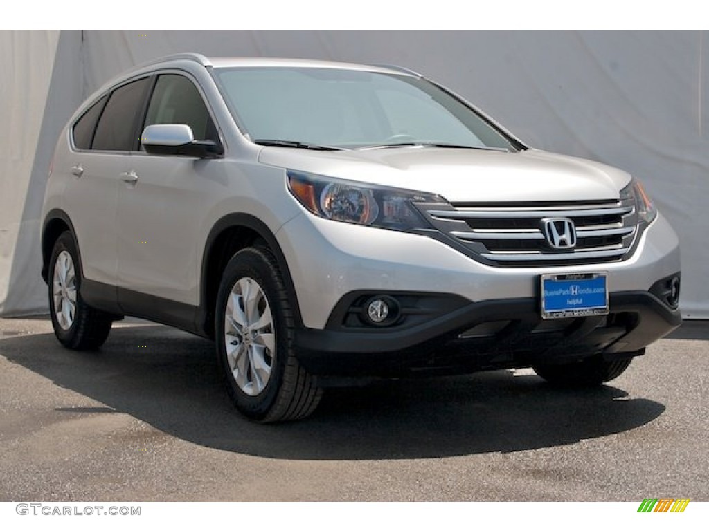 2014 CR-V EX-L - Alabaster Silver Metallic / Black photo #1