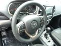 Black 2015 Jeep Cherokee Latitude 4x4 Steering Wheel