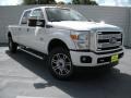 White Platinum - F350 Super Duty Platinum Crew Cab 4x4 Photo No. 2