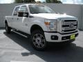 2015 White Platinum Ford F350 Super Duty Platinum Crew Cab 4x4  photo #2