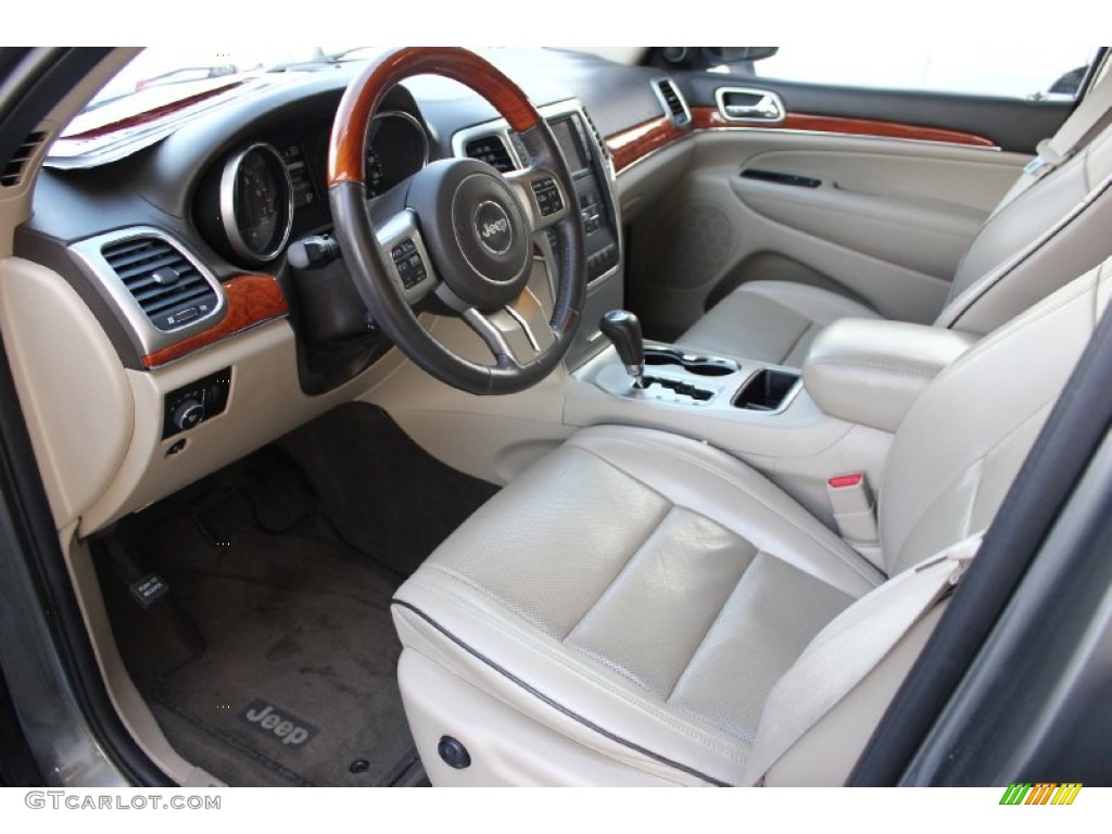 2011 Grand Cherokee Overland - Mineral Gray Metallic / Dark Frost Beige/Light Frost Beige photo #13