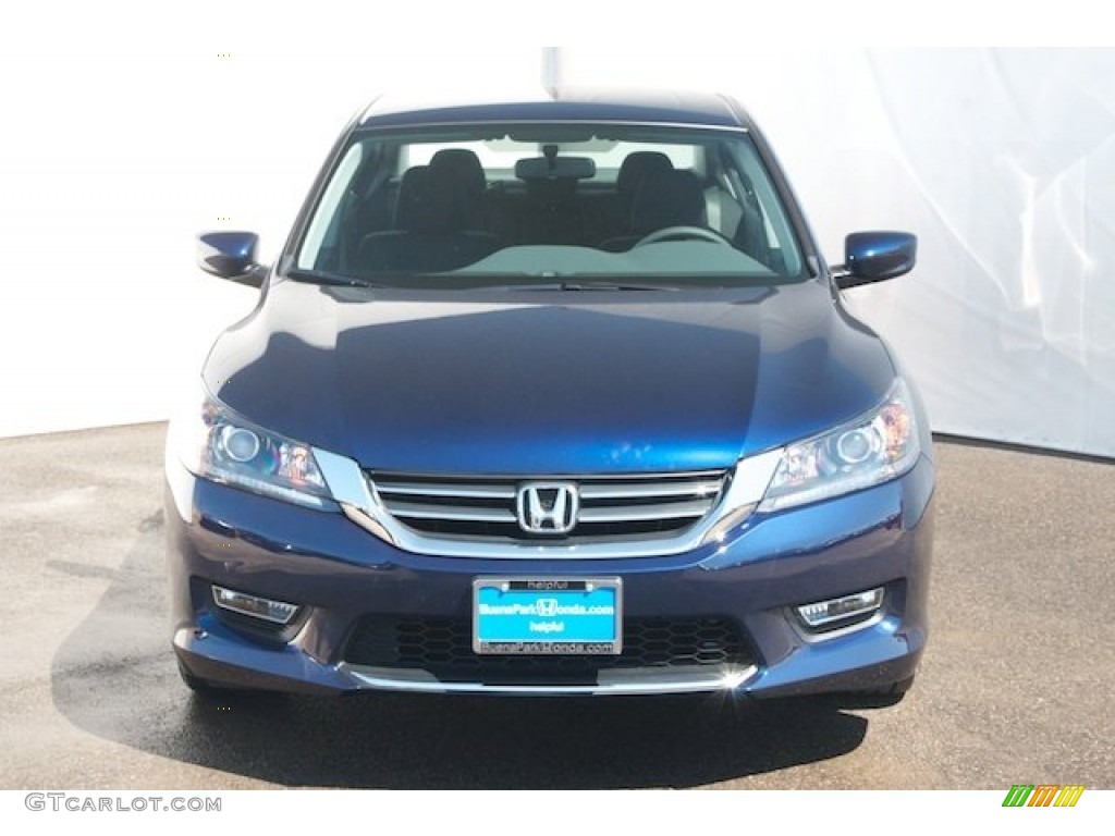 2014 Accord Sport Sedan - Obsidian Blue Pearl / Black photo #2