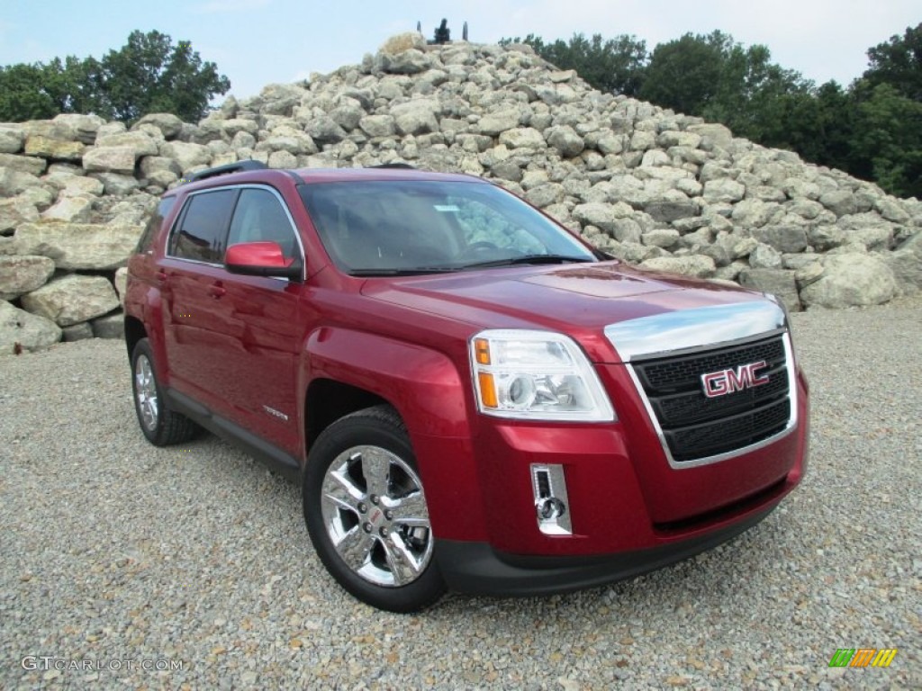 2014 Terrain SLT AWD - Crystal Red Tintcoat / Jet Black photo #1