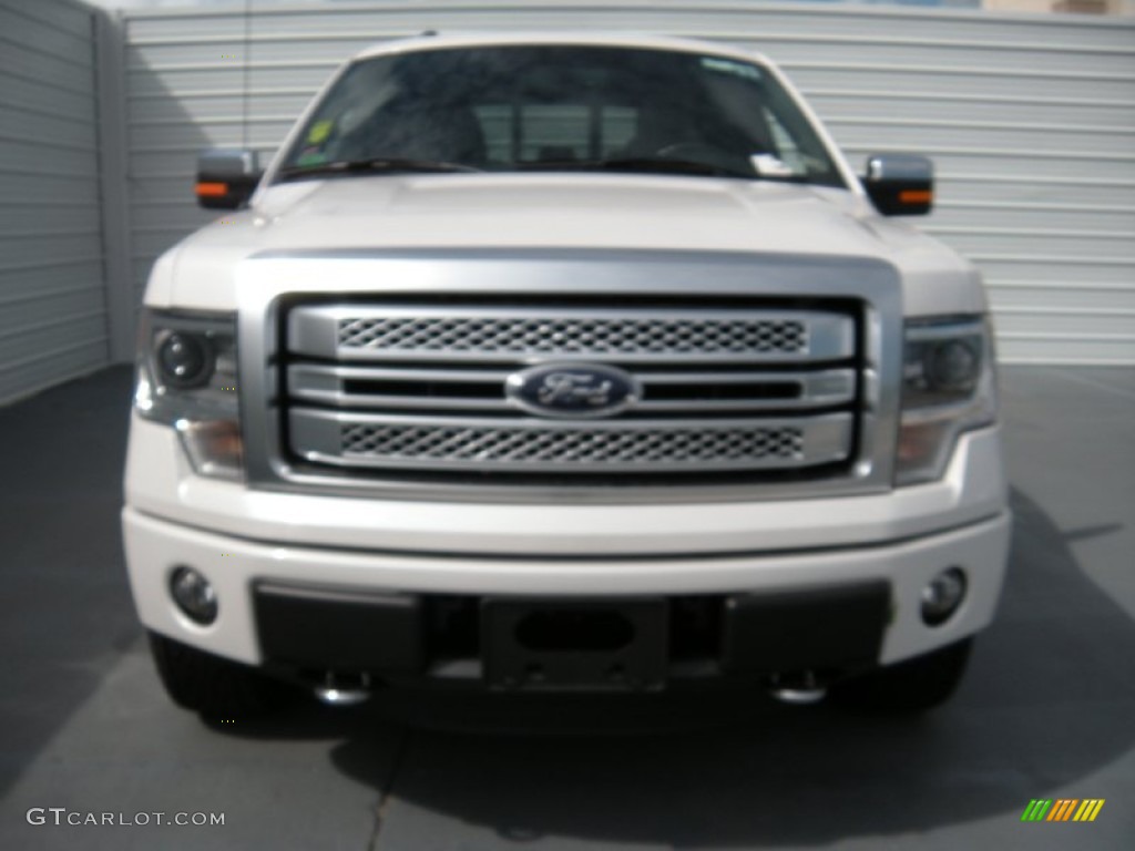 2014 F150 Platinum SuperCrew 4x4 - White Platinum / Black photo #8