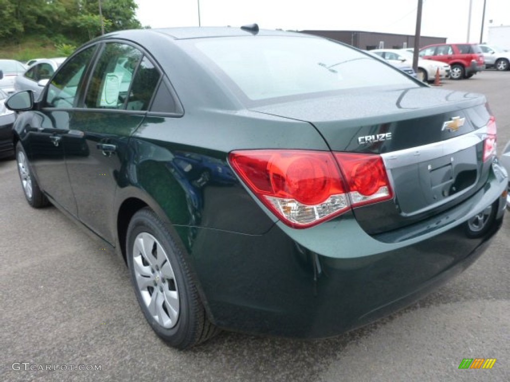2014 Cruze LS - Rainforest Green Metallic / Jet Black/Medium Titanium photo #3