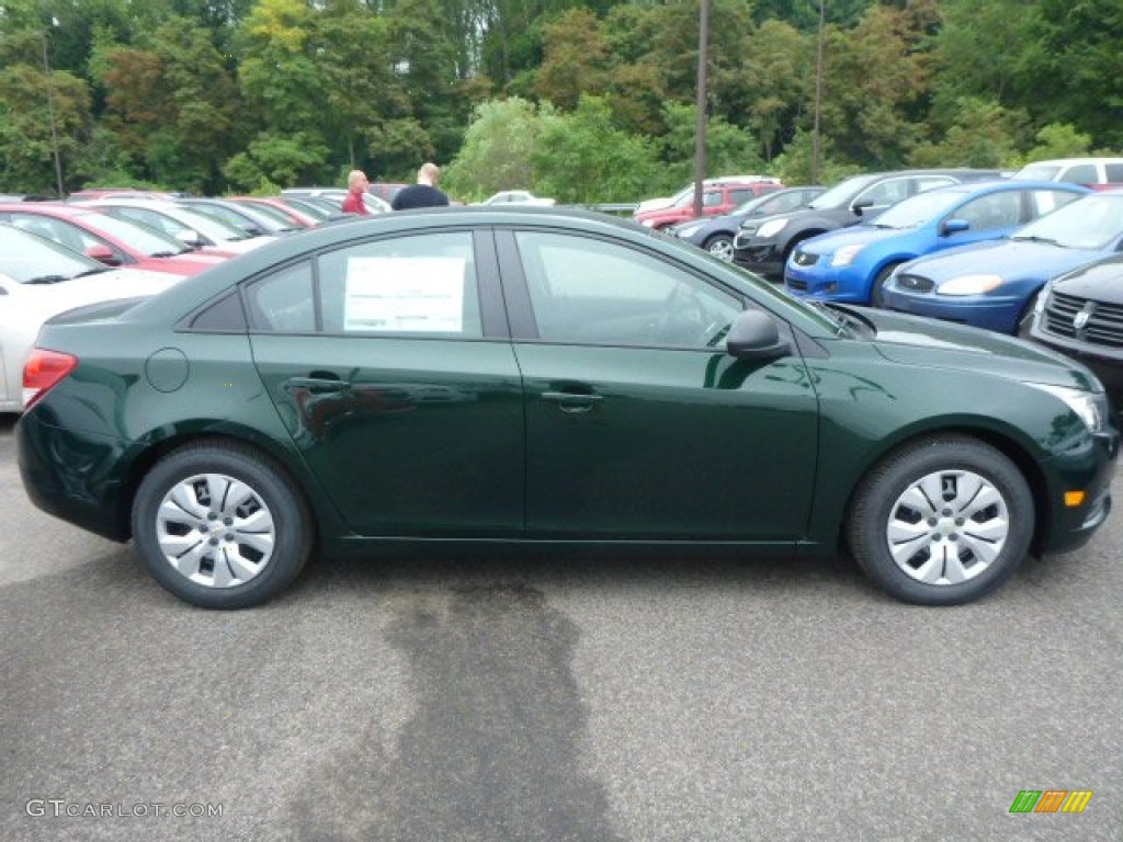 2014 Cruze LS - Rainforest Green Metallic / Jet Black/Medium Titanium photo #6