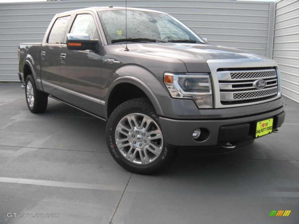 2014 F150 Platinum SuperCrew 4x4 - Sterling Grey / Black photo #1