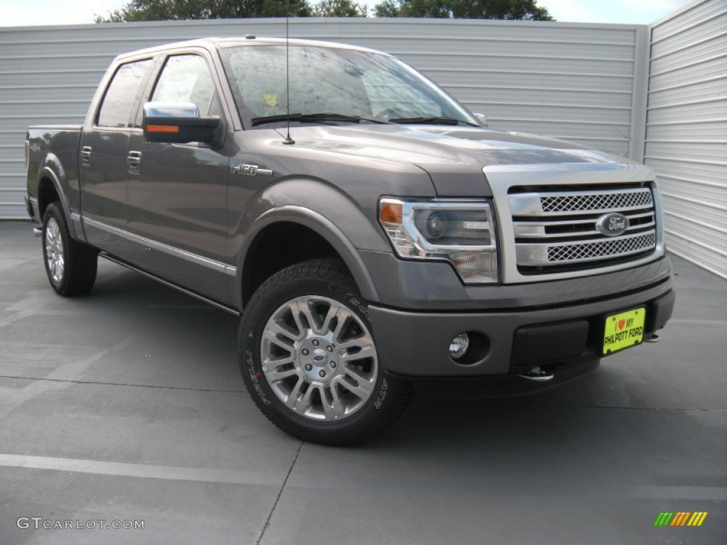 2014 F150 Platinum SuperCrew 4x4 - Sterling Grey / Black photo #2