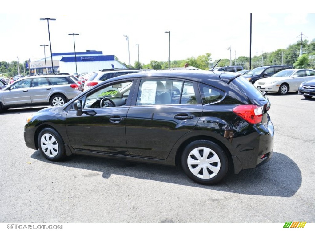 2012 Impreza 2.0i 5 Door - Obsidian Black Pearl / Ivory photo #11