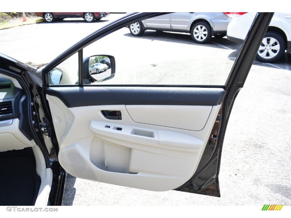 2012 Impreza 2.0i 5 Door - Obsidian Black Pearl / Ivory photo #16