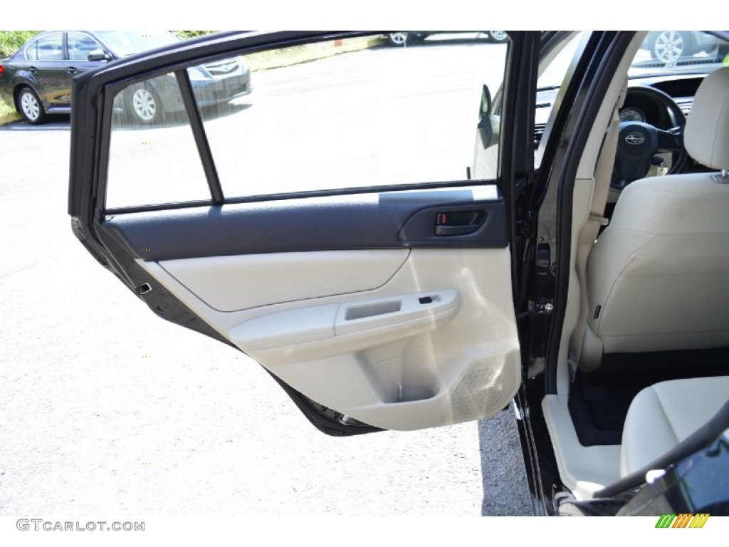 2012 Impreza 2.0i 5 Door - Obsidian Black Pearl / Ivory photo #18
