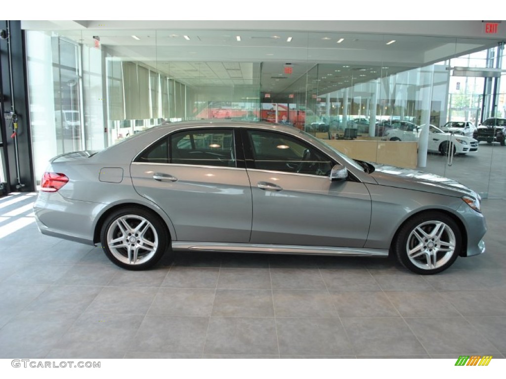2014 E 350 4Matic Sedan - Paladium Silver Metallic / Black photo #2