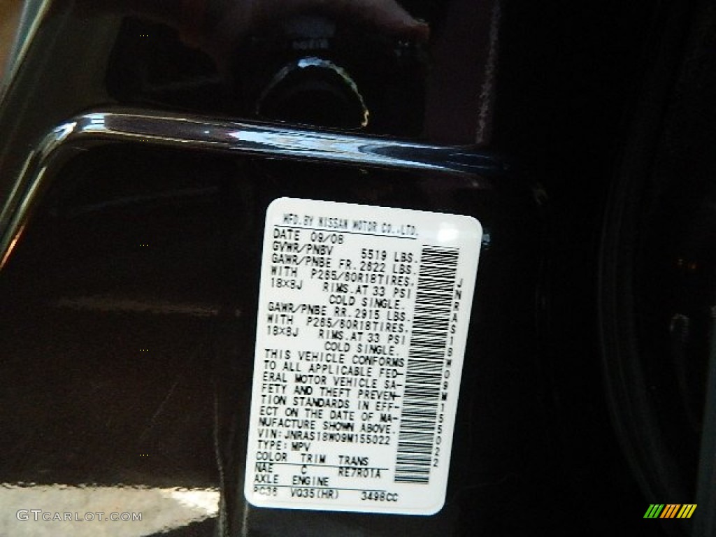 2009 FX 35 AWD - Midnight Mocha / Wheat photo #22