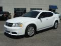2014 Bright White Dodge Avenger SE  photo #3
