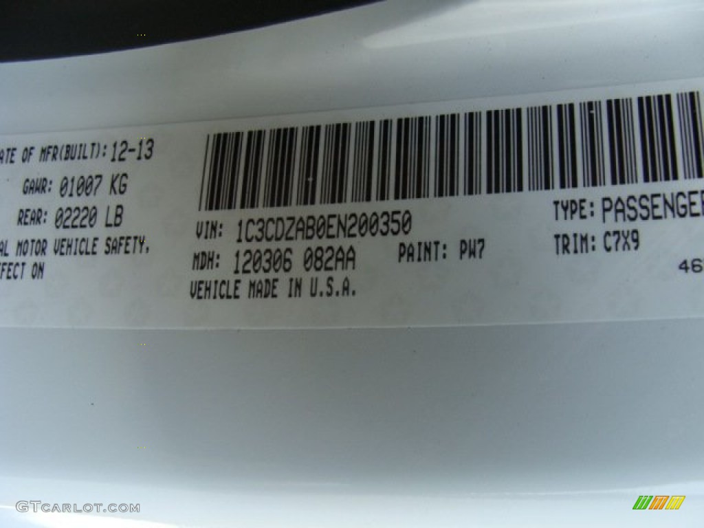 2014 Avenger SE - Bright White / Black photo #23