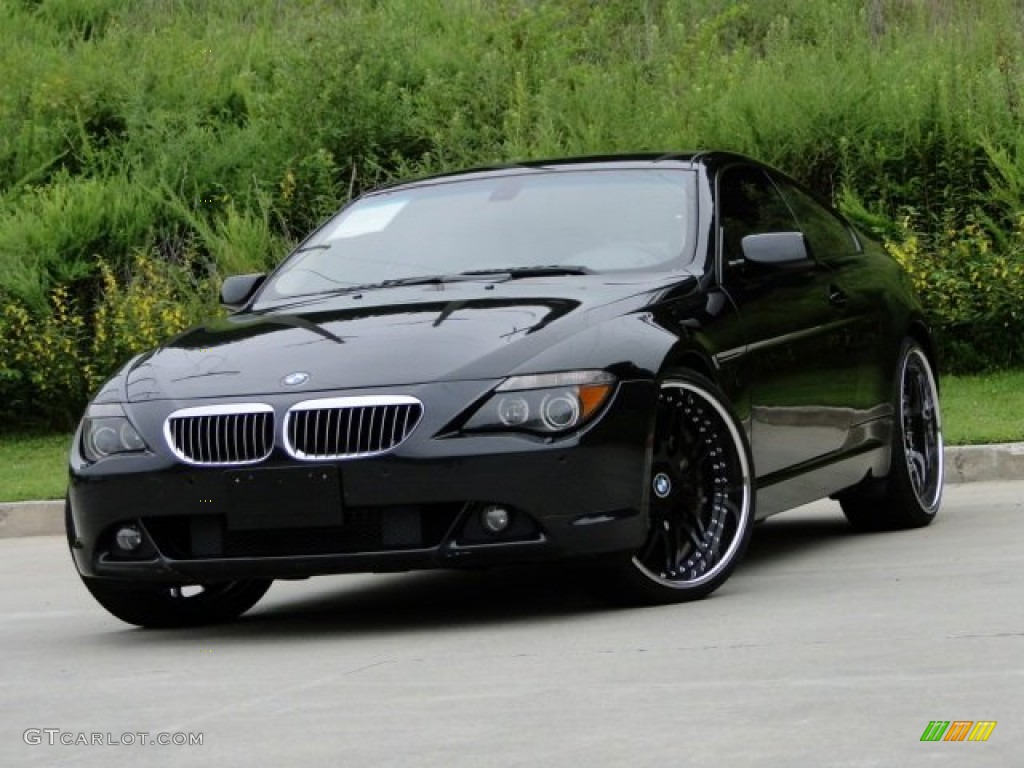 2005 6 Series 645i Coupe - Jet Black / Black photo #1