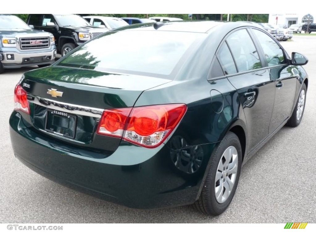 2014 Cruze LS - Rainforest Green Metallic / Jet Black/Medium Titanium photo #2